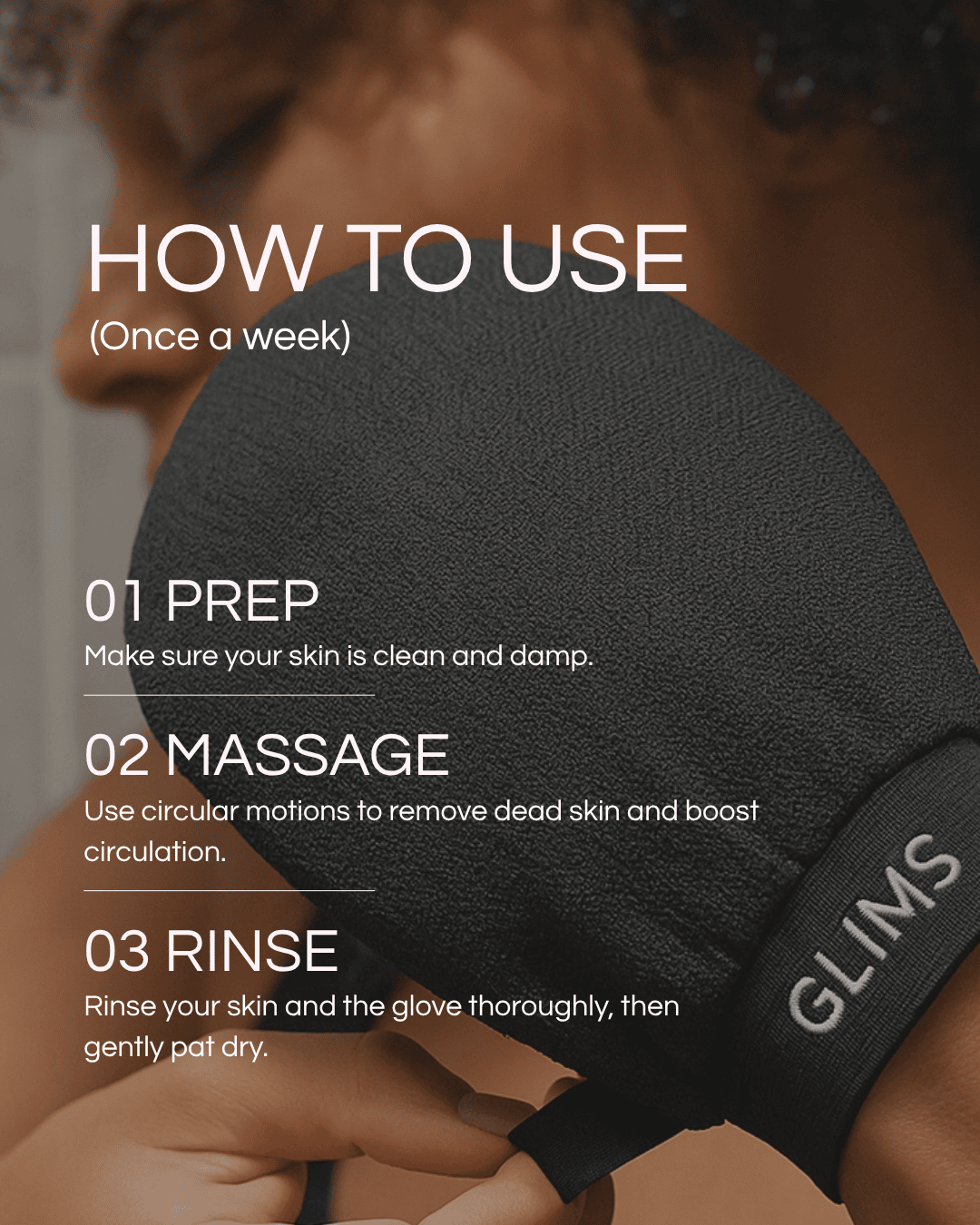 GLIMS Exfoliating Gloves